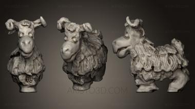 Animal figurines (STKJ_0588) 3D model for CNC machine